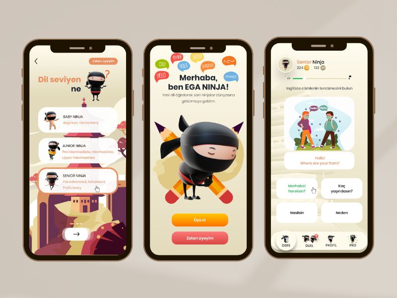 Дизайн приложения для изучения иностранного языка через дуэли