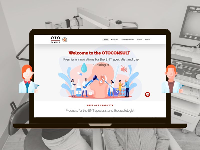 otoconsult.com – Дизайн UI/UX веб‑сайта